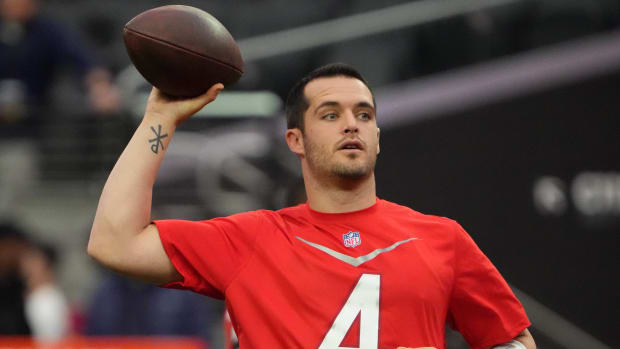 Quarterback Derek Carr was released by the Las Vegas Raiders on Feb. 14.